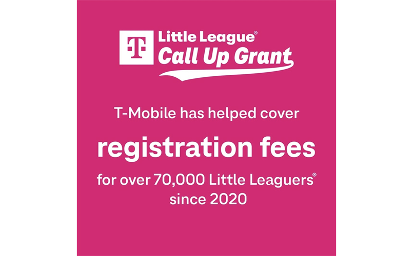 APPLY FOR THE T-MOBILE LITTLE LEAGUE CALL UP GRANT